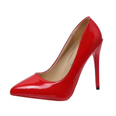 Elegant Plus Size Stiletto Pumps for Women - Pointed Toe Party Shoes